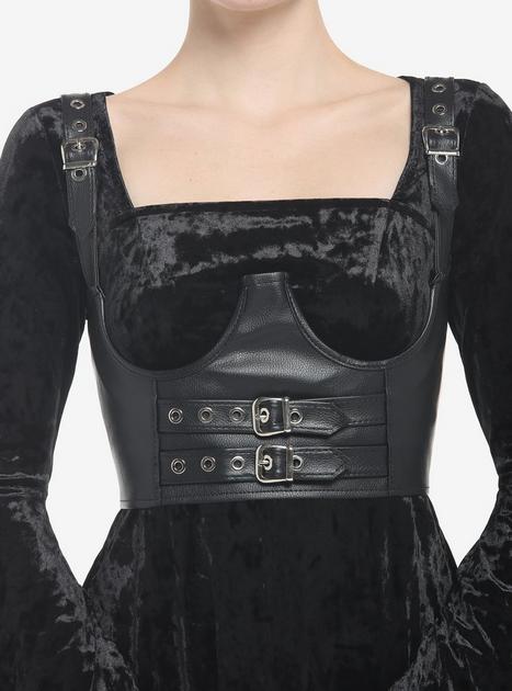 Black Grommet Underbust Harness | Hot Topic