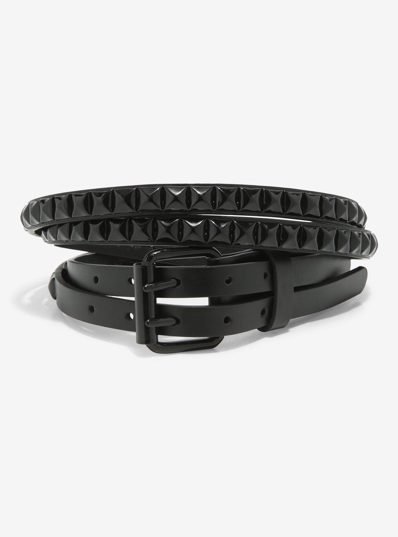 Black Pyramid Double Belt Hot Topic