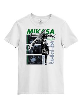 Attack On Titan Mikasa Tonal Panel Boyfriend Fit Girls T-Shirt, , hi-res