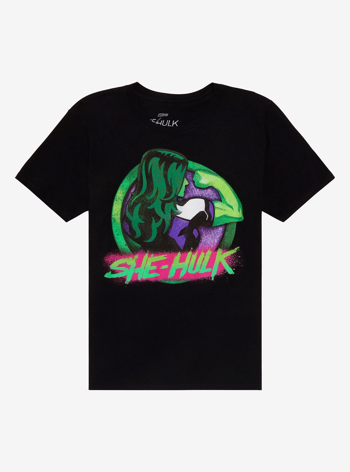 Marvel She-Hulk Flexing Boyfriend Fit Girls T-Shirt, MULTI, hi-res