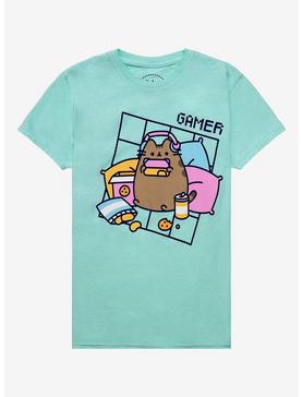 Pusheen Gamer Boyfriend Fit Girls T-Shirt, , hi-res
