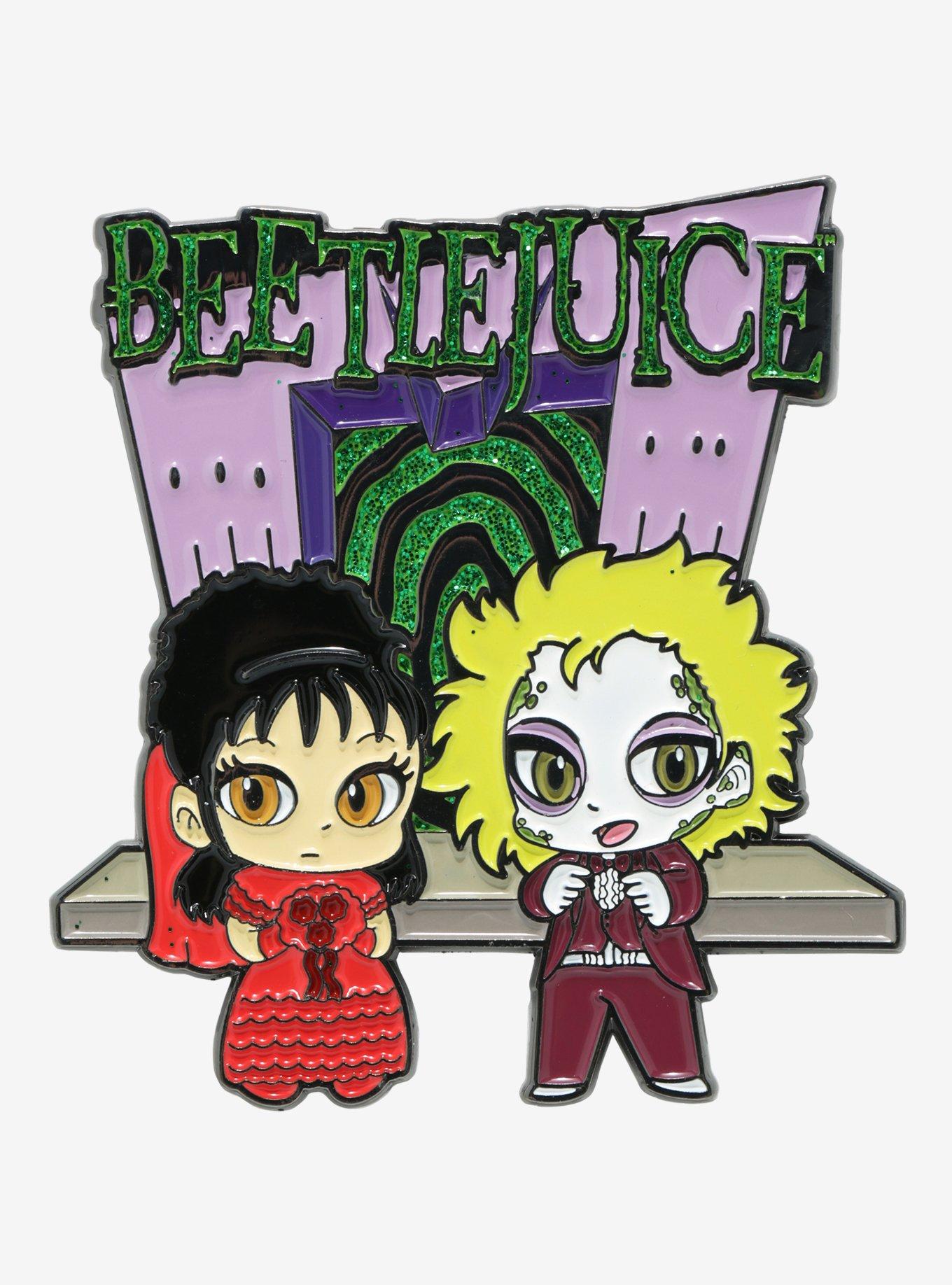 Beetlejuice Wedding Enamel Pin, , hi-res