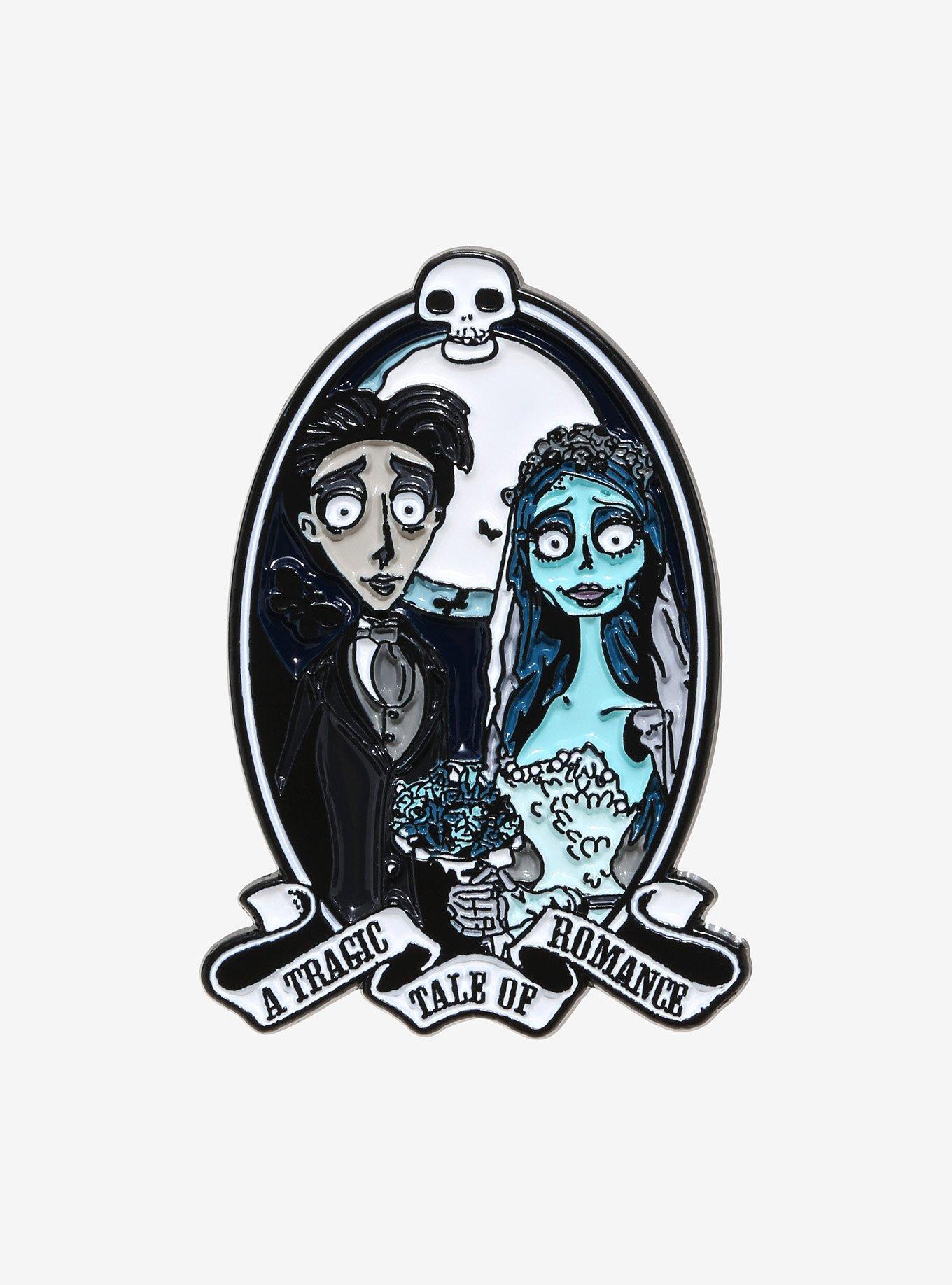 Corpse Bride Portrait Enamel Pin, , hi-res