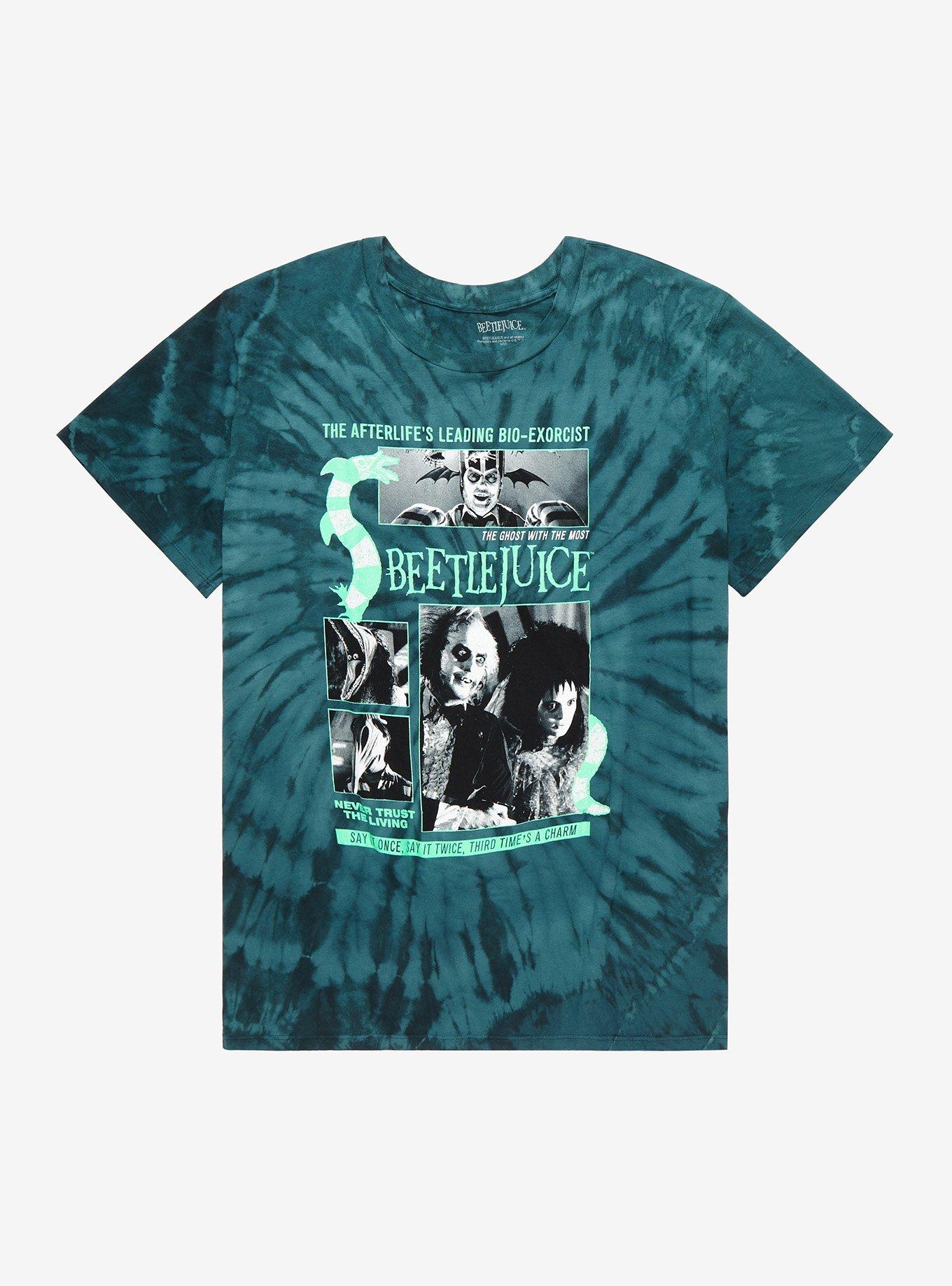 Beetlejuice Comic Tie-Dye Boyfriend Fit Girls T-Shirt Plus Size, MULTI, hi-res