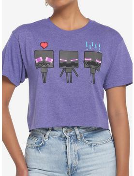 Minecraft Enderman Trio Girls Crop T-Shirt, , hi-res