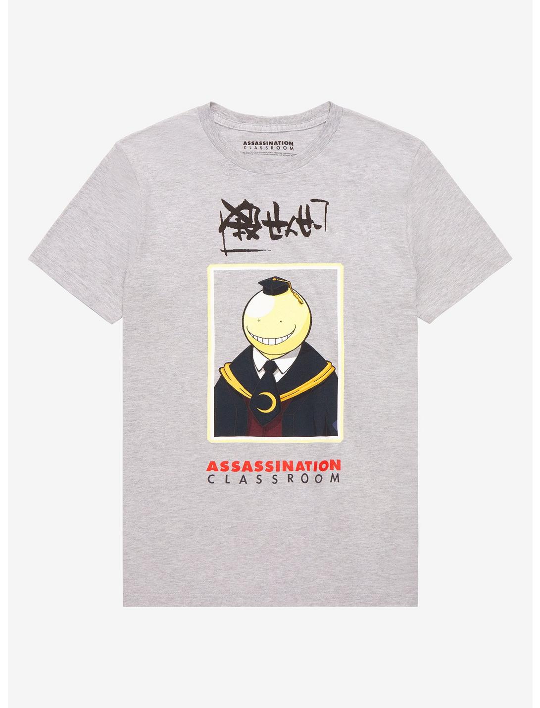 Assassination Classroom Koro-sensei Portrait T-Shirt - BoxLunch Exclusive, GREY, hi-res