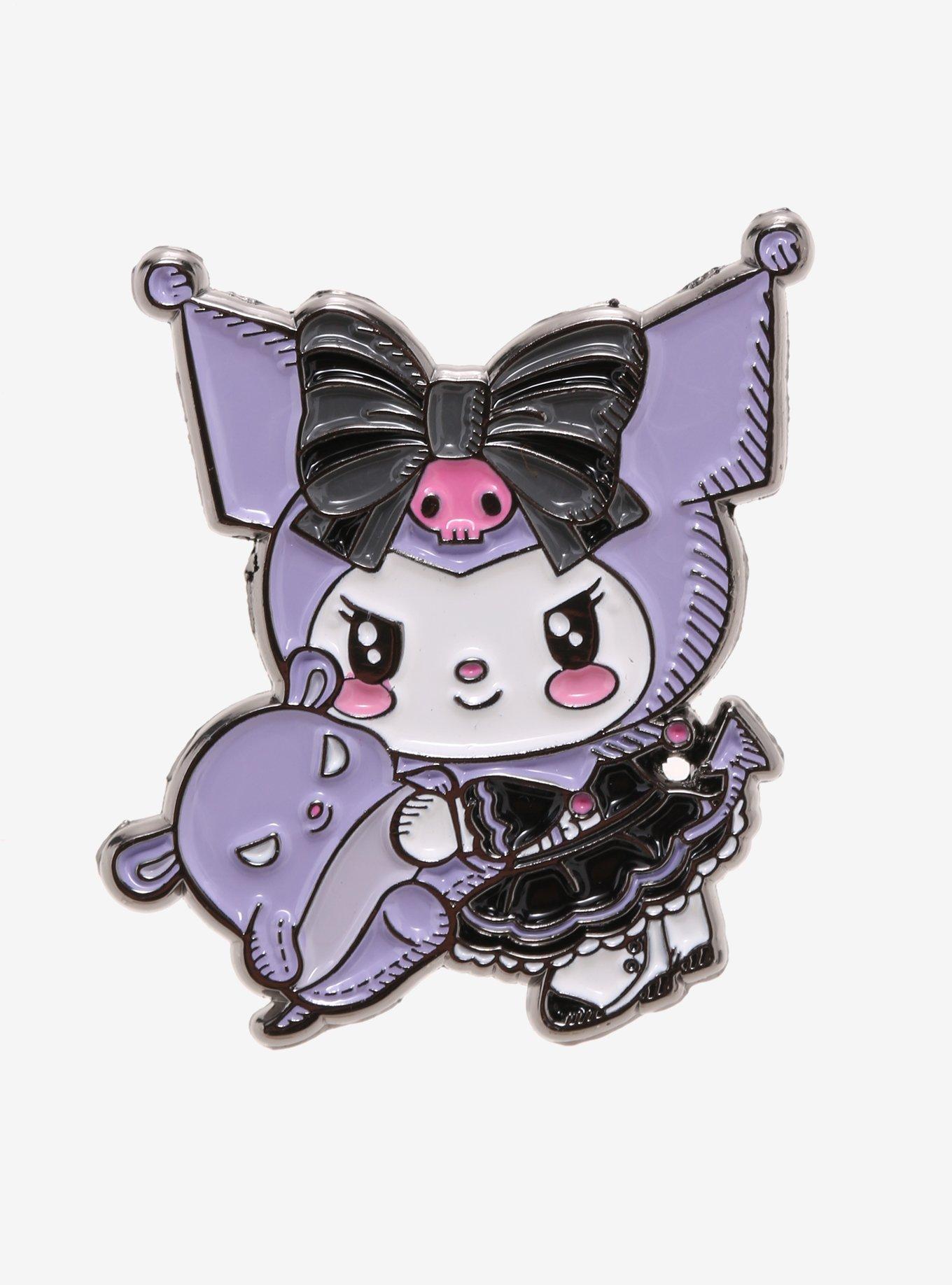 Kuromi Baku Lolita Enamel Pin, , hi-res