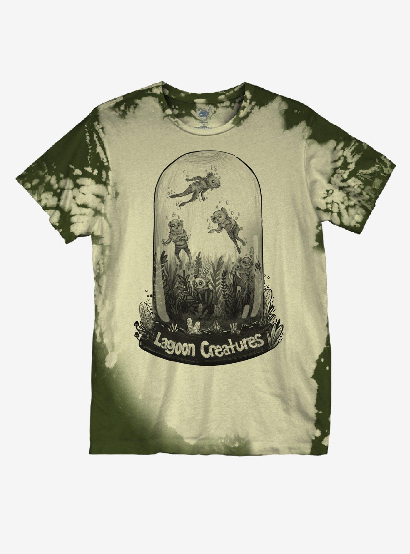 Lagoon Creatures Boyfriend Fit Girls T-Shirt By Guild Of Calamity, MULTI, hi-res