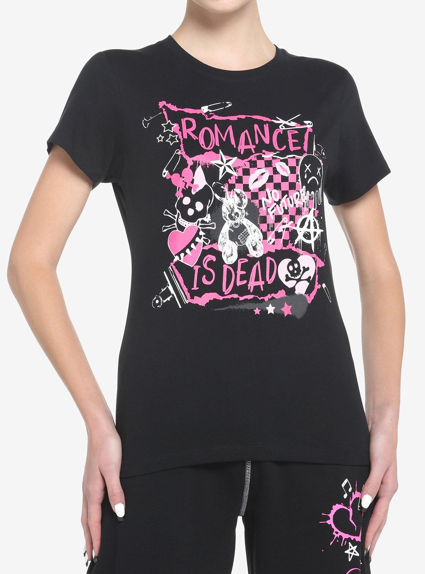 Romance Is Dead Collage Girls T-Shirt, MULTI, hi-res