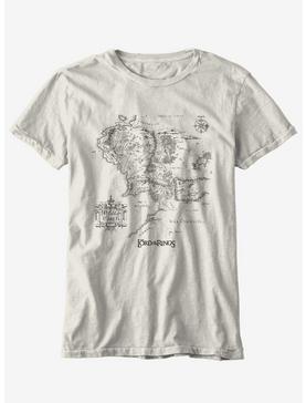 The Lord Of The Rings Middle-Earth Map Boyfriend Fit Girls T-Shirt, , hi-res