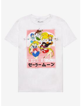 Sailor Moon Group Pink Boyfriend Fit Girls T-Shirt, , hi-res