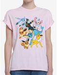 Pokemon Eeveelutions Boyfriend Fit Girls T-Shirt, MULTI, hi-res