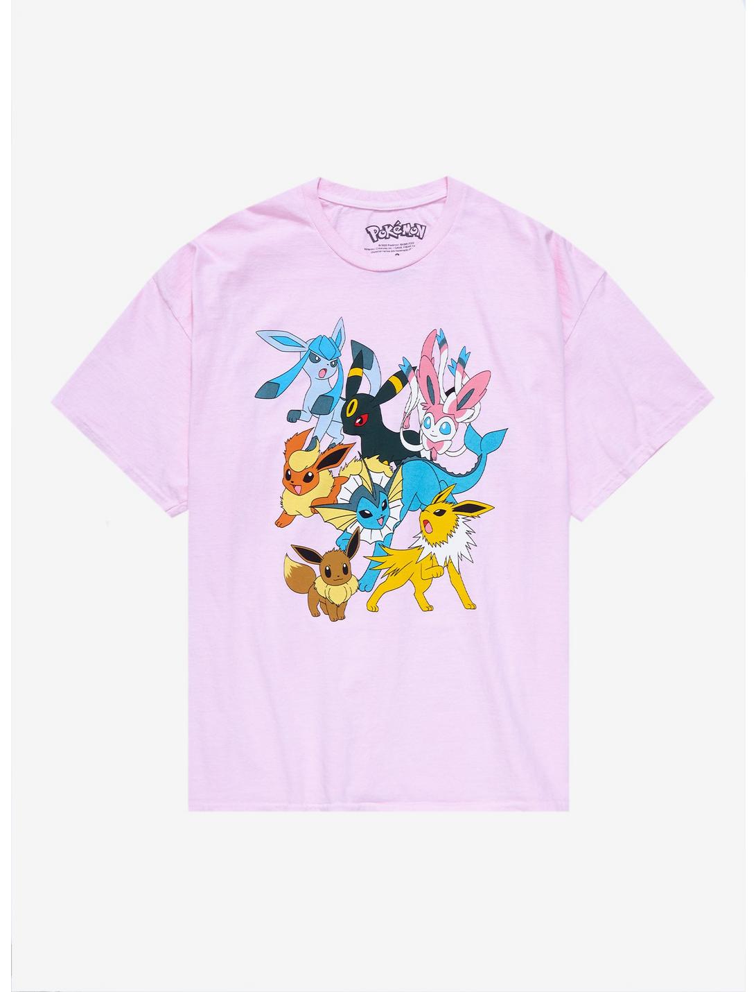 Pokemon Eeveelutions Boyfriend Fit Girls T-Shirt Plus Size, MULTI, hi-res