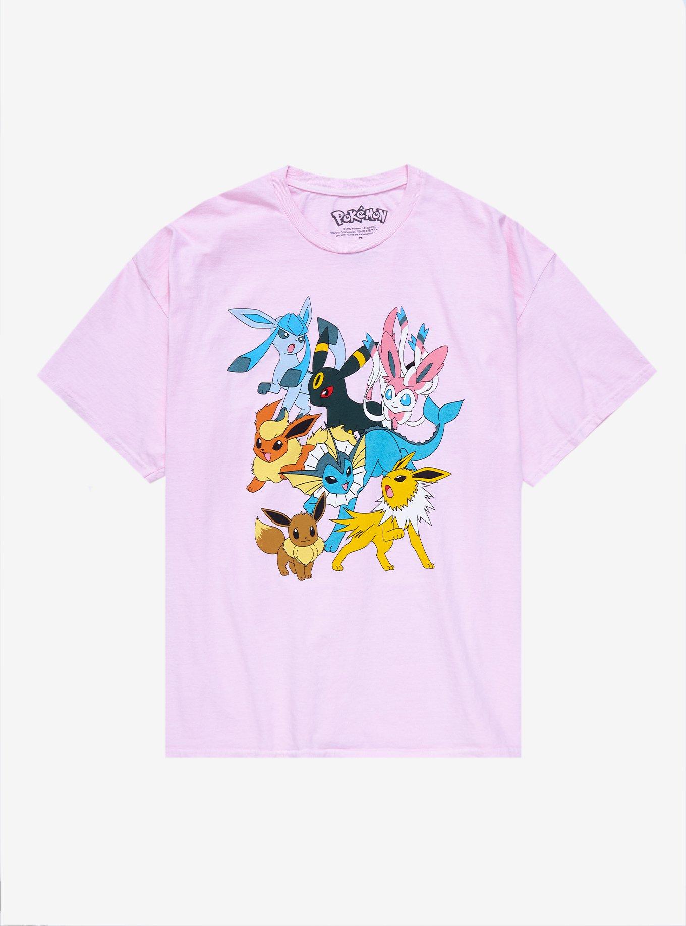 Pokemon Eeveelutions Boyfriend Fit Girls T-Shirt Plus Size, MULTI, hi-res