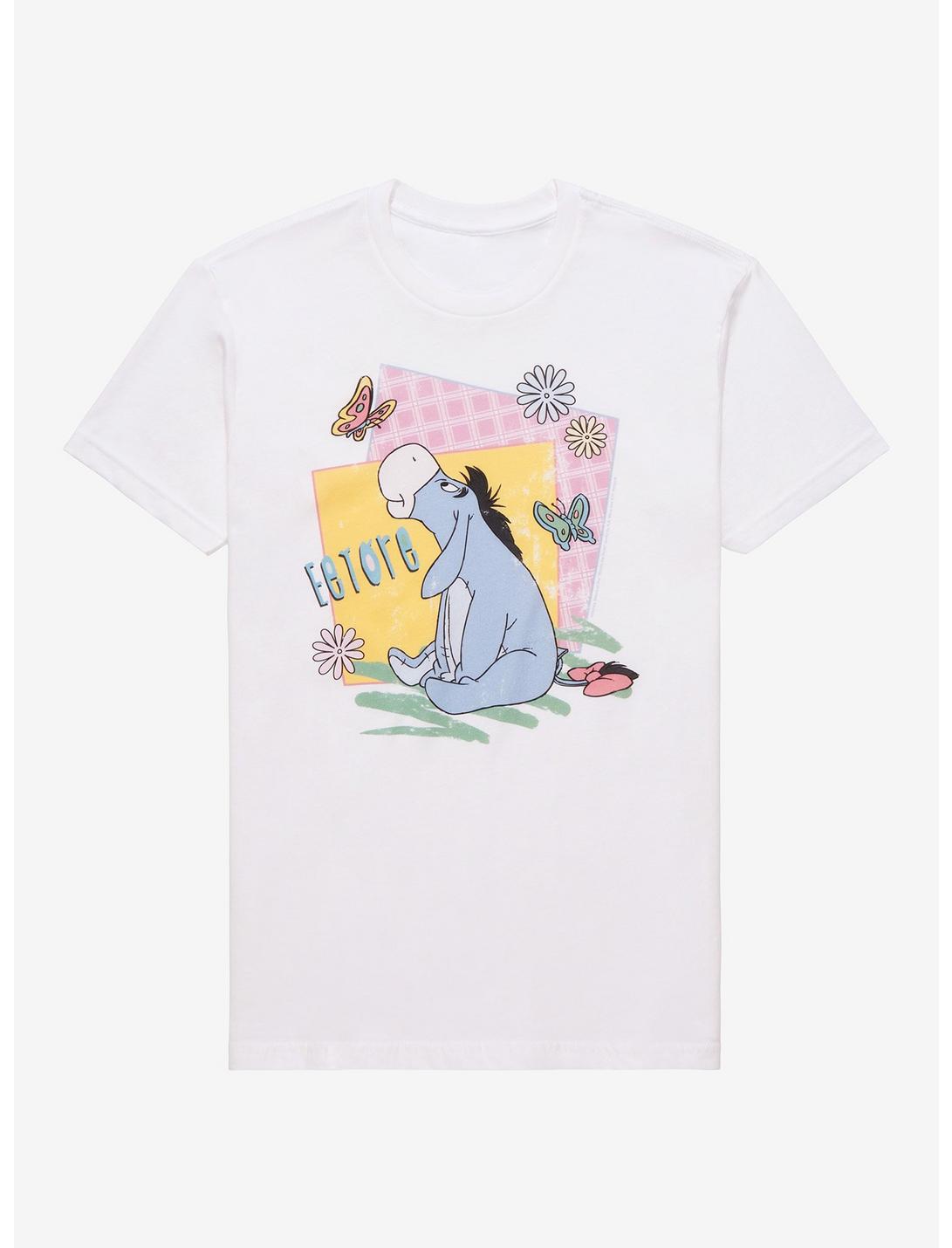 Disney Winnie The Pooh Eeyore Butterfly Boyfriend Fit Girls T-Shirt, MULTI, hi-res