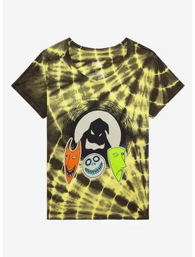The Nightmare Before Christmas Oogie's Boys Mask Tie-Dye Boyfriend Fit Girls T-Shirt Plus Size, , hi-res