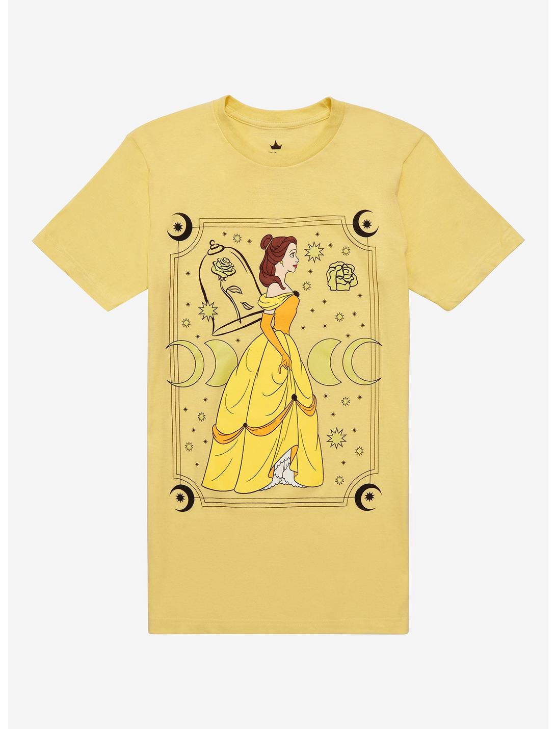 Disney Beauty And The Beast Belle Tarot Card Boyfriend Fit Girls T-Shirt, MULTI, hi-res