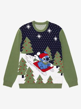 Disney Lilo & Stitch Sledding Stitch Holiday Sweater - BoxLunch Exclusive