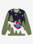 Disney Lilo & Stitch Sledding Stitch Holiday Sweater - BoxLunch Exclusive, MULTI, hi-res