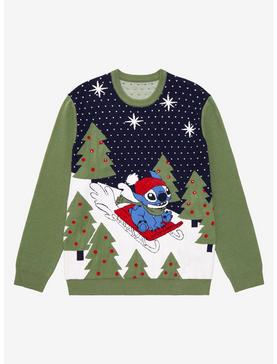 Disney Lilo & Stitch Sledding Stitch Holiday Sweater - BoxLunch Exclusive, , hi-res