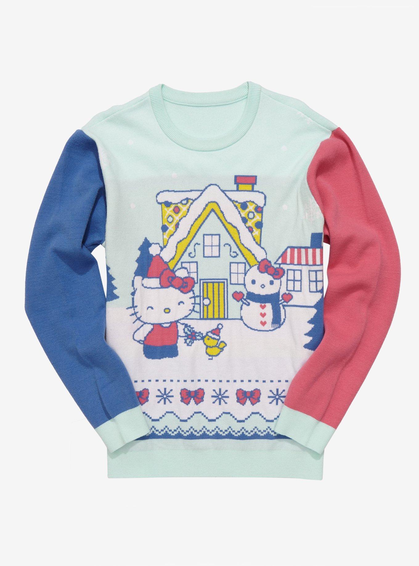 Sanrio Hello Kitty Snowy Town Holiday Sweater - BoxLunch Exclusive, , hi-res