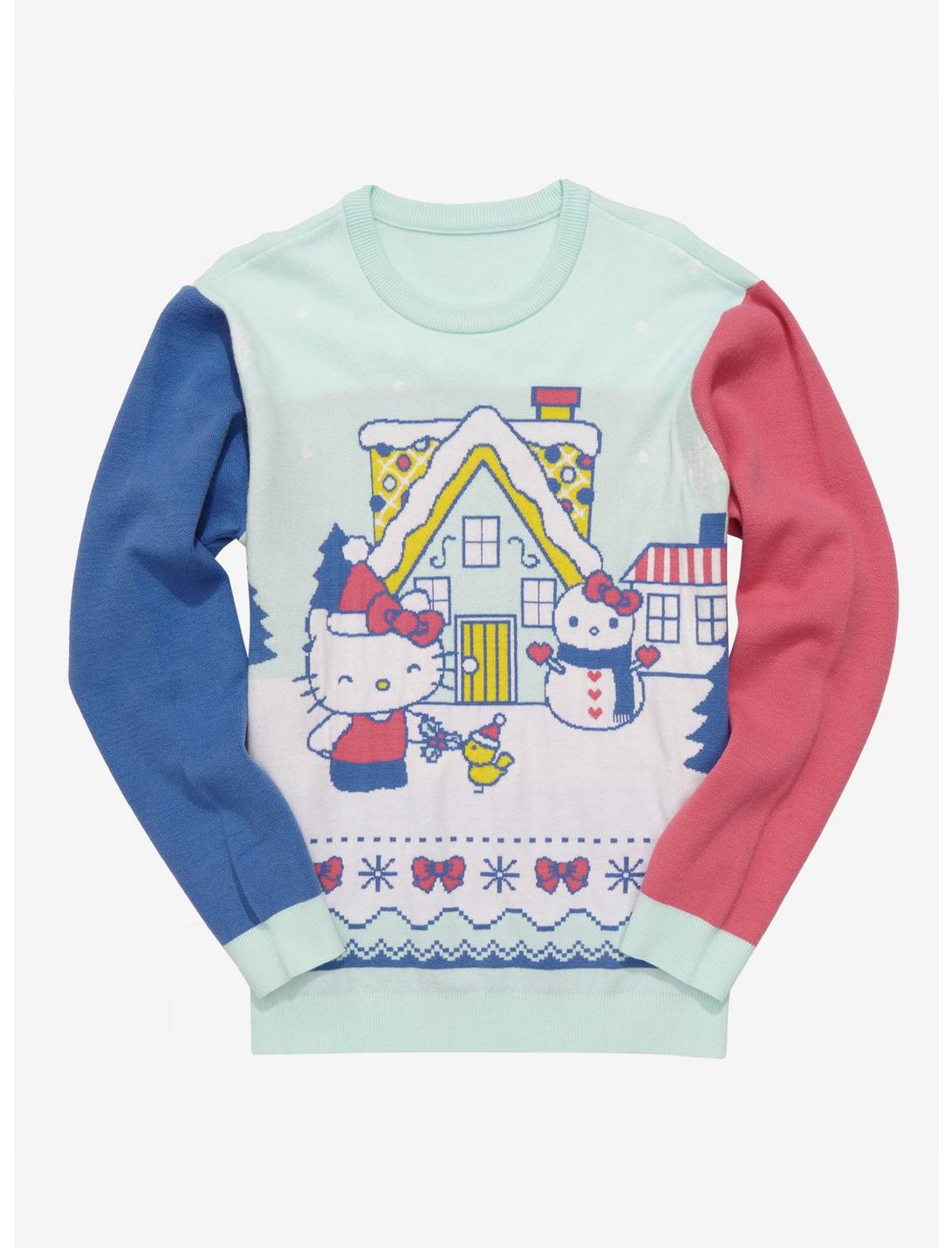 Sanrio Hello Kitty Snowy Town Holiday Sweater - BoxLunch Exclusive, MULTI, hi-res