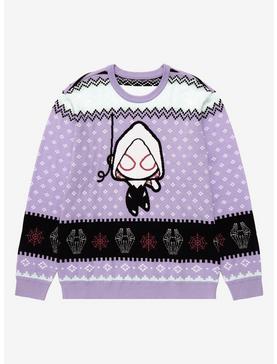 Marvel Spider-Man: Into the Spider-Verse Spider-Gwen Holiday Sweater - BoxLunch Exclusive, , hi-res