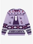 Studio Ghibli Spirited Away No-Face Holiday Sweater - BoxLunch Exclusive , LAVENDER, hi-res