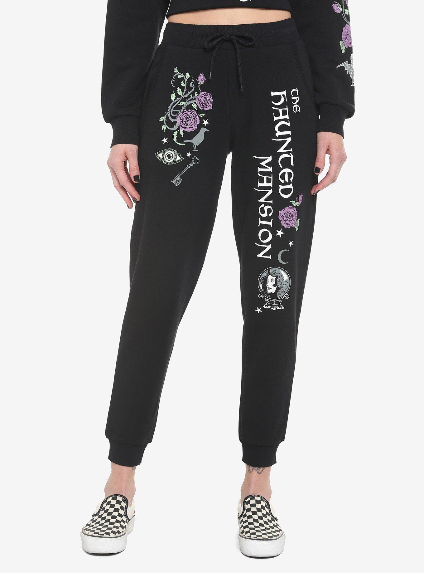 Her Universe Disney The Haunted Mansion Madame Leota Sweatpants, BLACK  PURPLE, hi-res