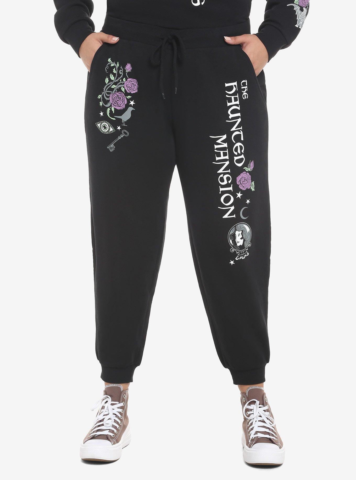 Her Universe Disney The Haunted Mansion Madame Leota Sweatpants Plus Size, BLACK  PURPLE, hi-res