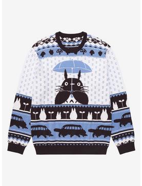 Studio Ghibli My Neighbor Totoro Totoro with Umbrella Holiday Sweater - BoxLunch Exclusive, , hi-res