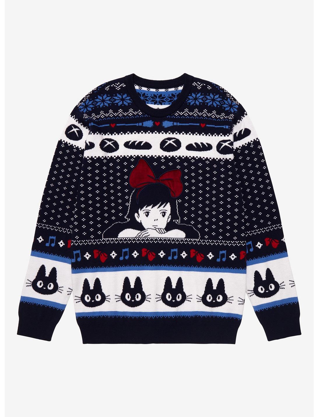 Studio Ghibli Kiki's Delivery Service Kiki Holiday Sweater - BoxLunch ...