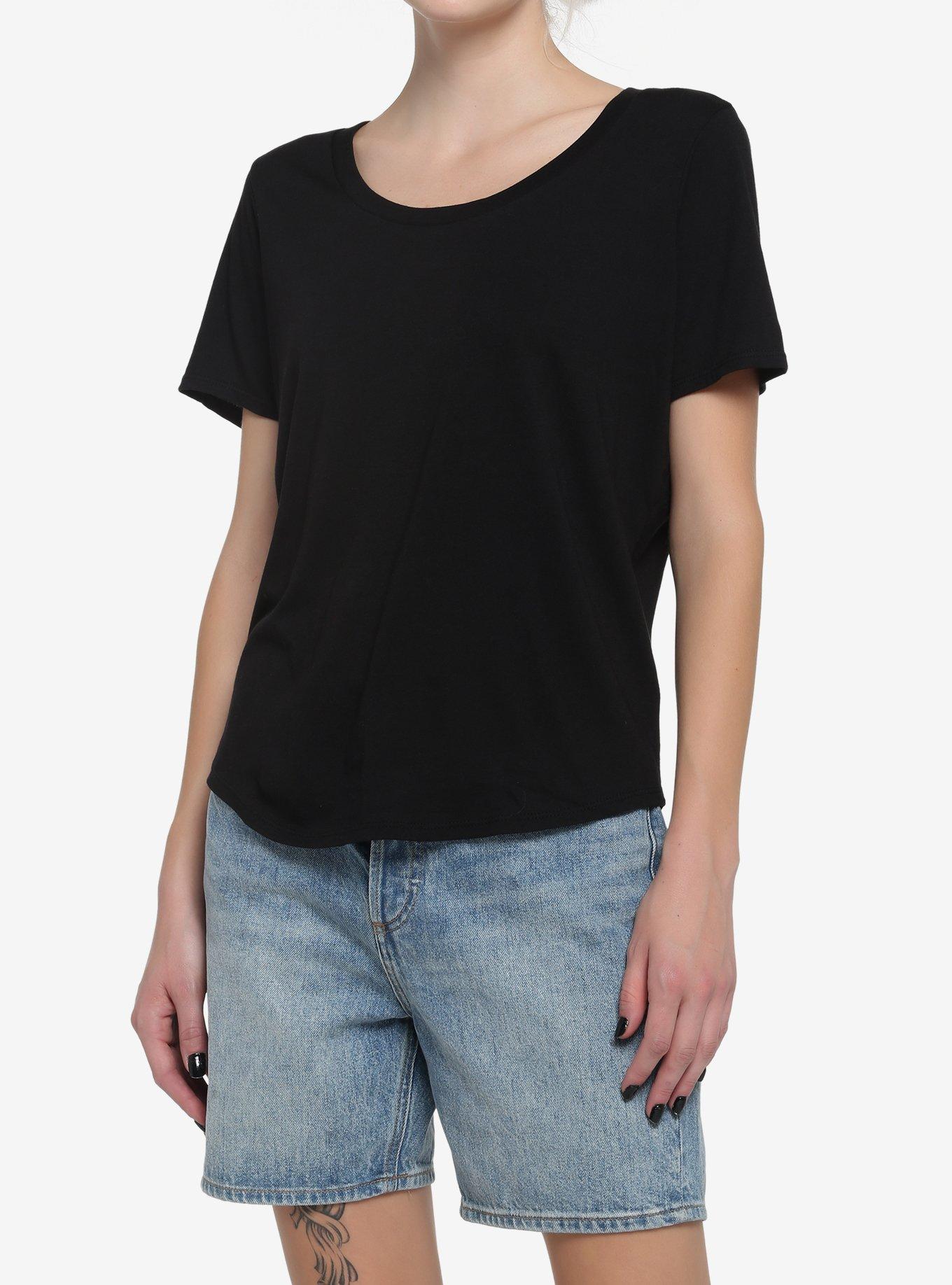 Her Universe Black Scoop Neck Favorite T-Shirt, , hi-res
