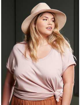Her Universe Dusty Pink Scoop Neck Favorite T-Shirt Plus Size, , hi-res