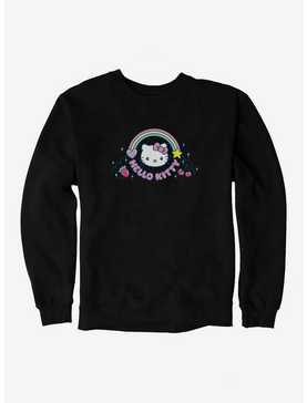 Hello Kitty Kawaii Vacation Rainbow Logo Sweatshirt, , hi-res
