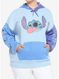 Disney Lilo & Stitch Color-Block Hoodie Plus Size, BLUE, hi-res
