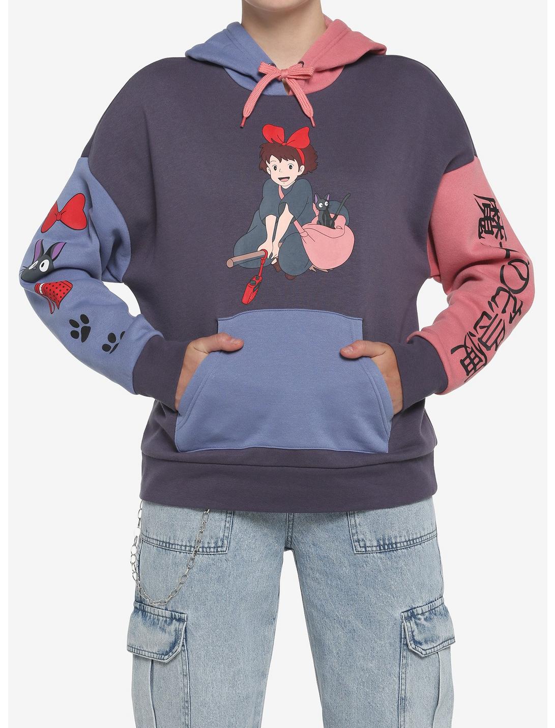 Her Universe Studio Ghibli Kiki's Delivery Service Color-Block Hoodie, PINK  PURPLE, hi-res
