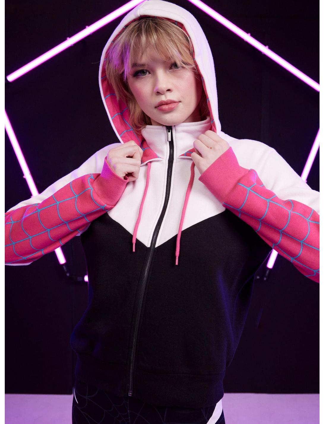 Her Universe Marvel Spider-Man: Across The Spider-Verse Ghost-Spider Hoodie, MULTI, hi-res