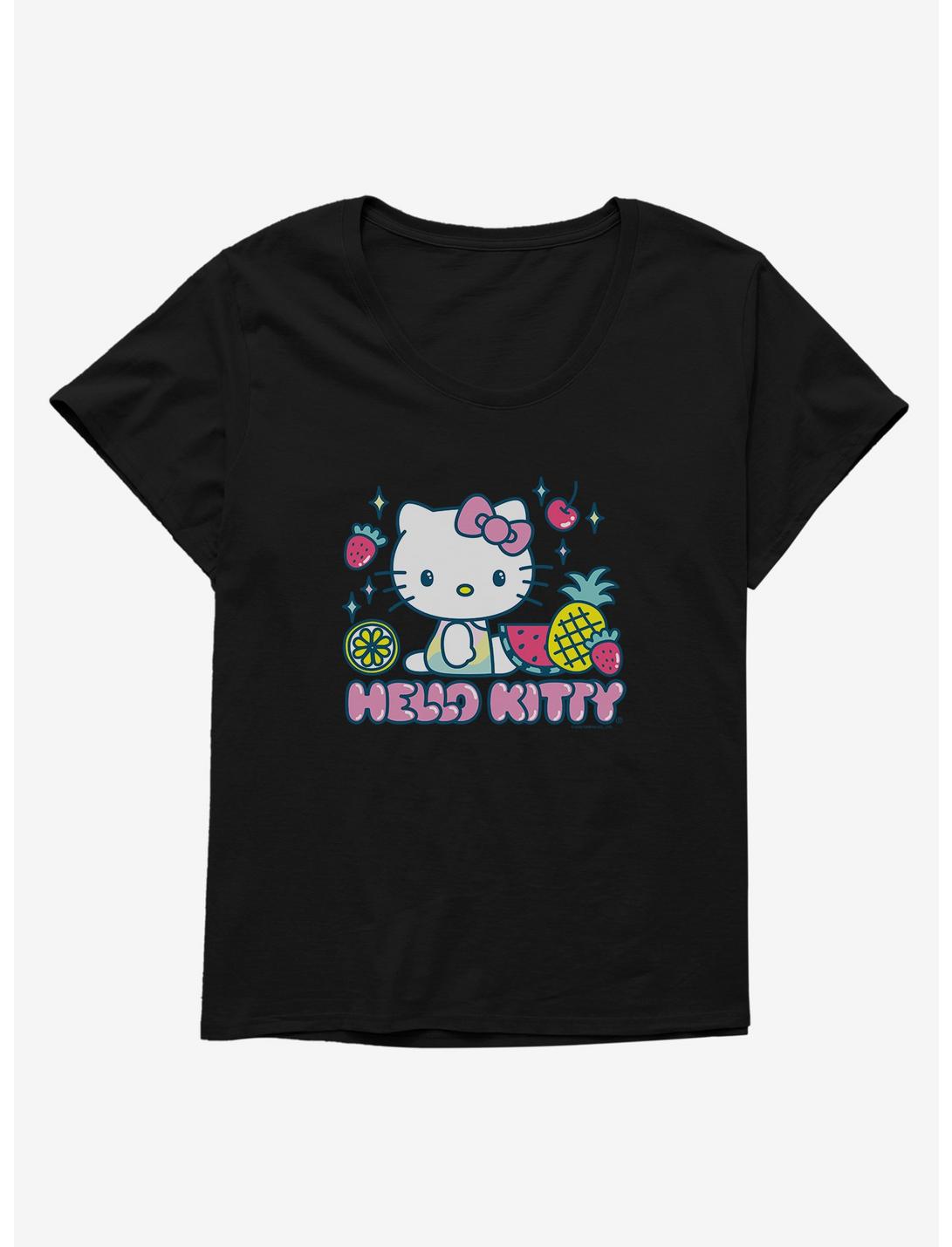 Hello Kitty Kawaii Vacation Fruity Icon Womens T-Shirt Plus Size, , hi-res