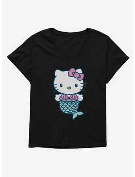 Hello Kitty Kawaii Vacation Mermaid Outfit Womens T-Shirt Plus Size, , hi-res