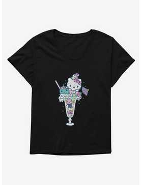 Hello Kitty Kawaii Vacation Milkshake Dreams Womens T-Shirt Plus Size, , hi-res