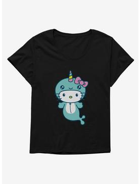 Hello Kitty Kawaii Vacation Narwhal Outfit Womens T-Shirt Plus Size, , hi-res