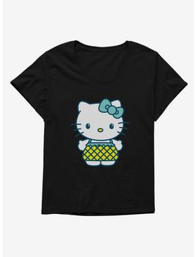 Hello Kitty Kawaii Vacation Pineapple Outfit Womens T-Shirt Plus Size, , hi-res