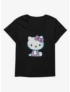 Hello Kitty Kawaii Vacation Polka Dot Swim Outfit Womens T-Shirt Plus Size, , hi-res