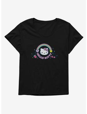 Hello Kitty Kawaii Vacation Rainbow Logo Womens T-Shirt Plus Size, , hi-res