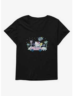 Hello Kitty Kawaii Vacation Retro Let's Go Womens T-Shirt Plus Size, , hi-res