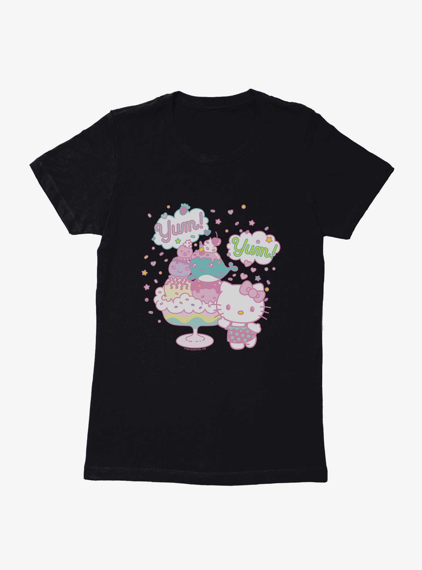 Hello Kitty Kawaii Vacation Dessert Time Womens T-Shirt, , hi-res