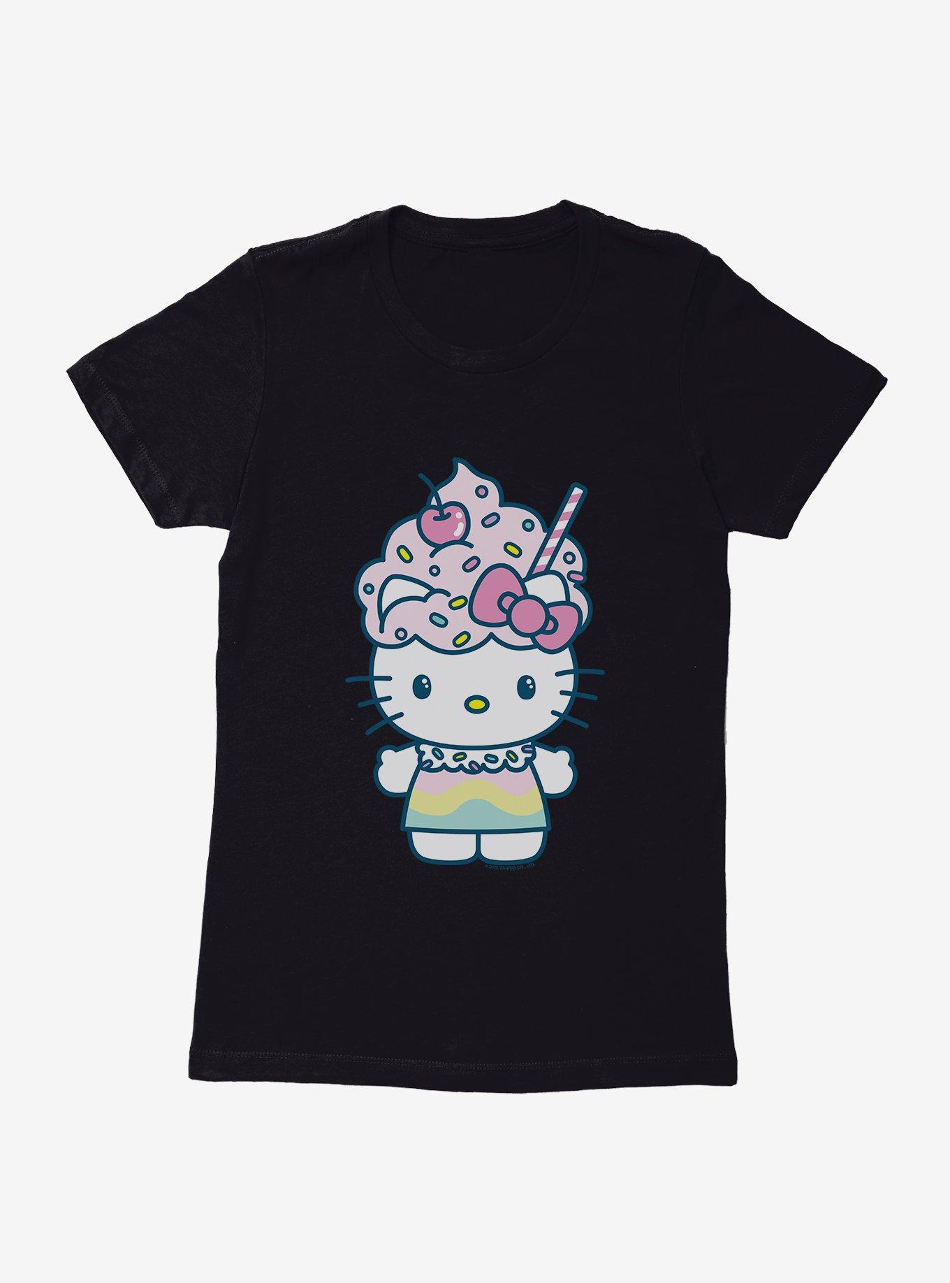 Hello Kitty Kawaii Vacation Milkshake Outfit Womens T-Shirt, , hi-res
