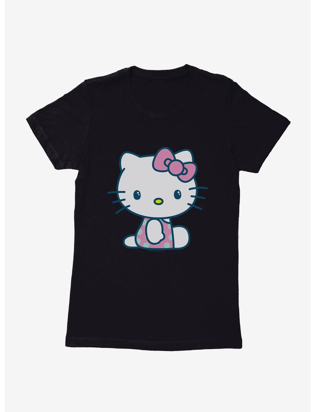 Hello Kitty Kawaii Vacation Polka Dot Swim Outfit Womens T-Shirt, , hi-res