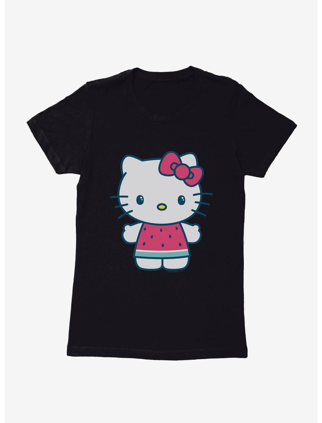 Hello Kitty Kawaii Vacation Watermelon Outfit Womens T-Shirt, , hi-res